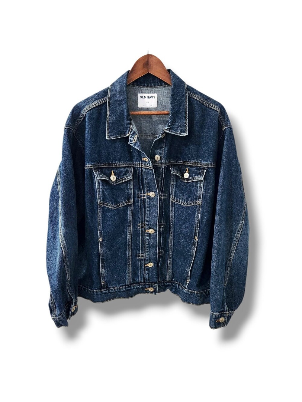 Old Navy Women's Plus Denim Medium Wash Jean Jacket | XXL